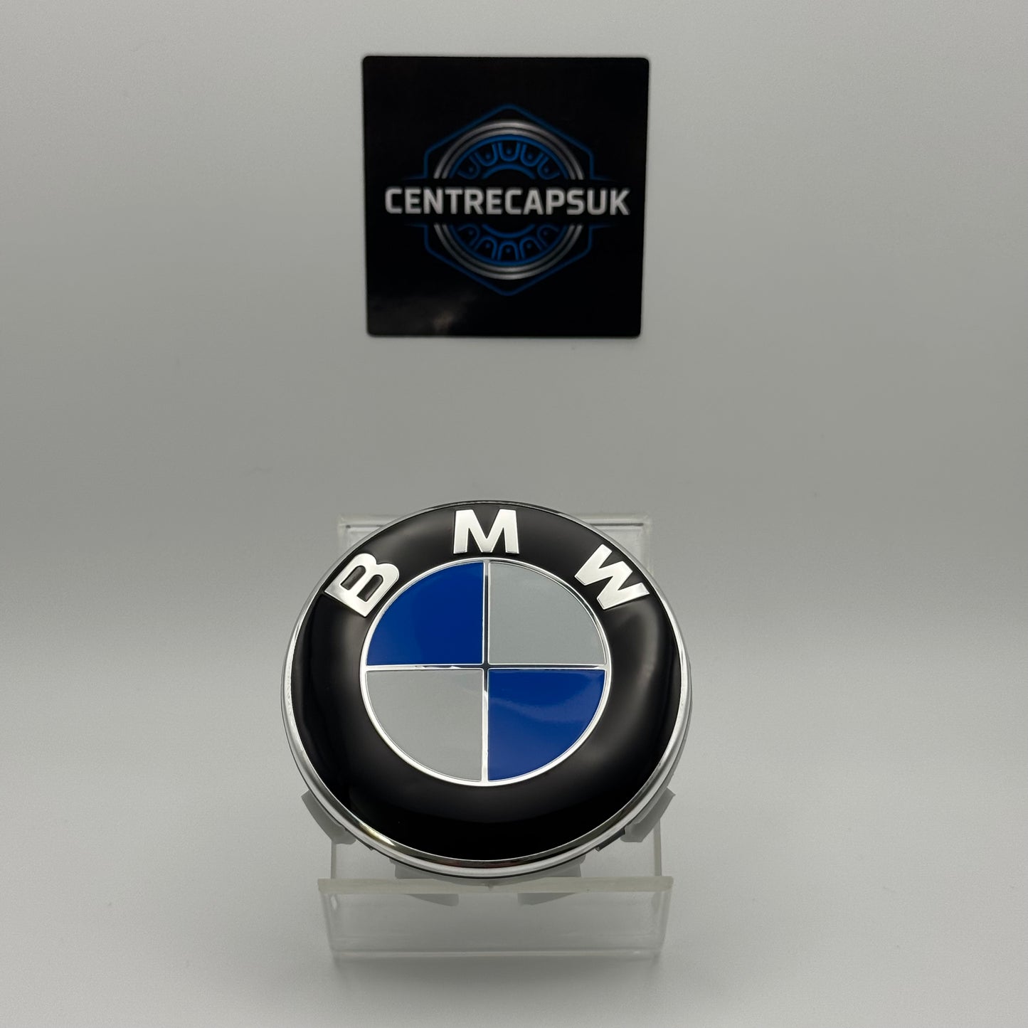 BMW Black & Blue Centre Caps 68mm - Set of 4