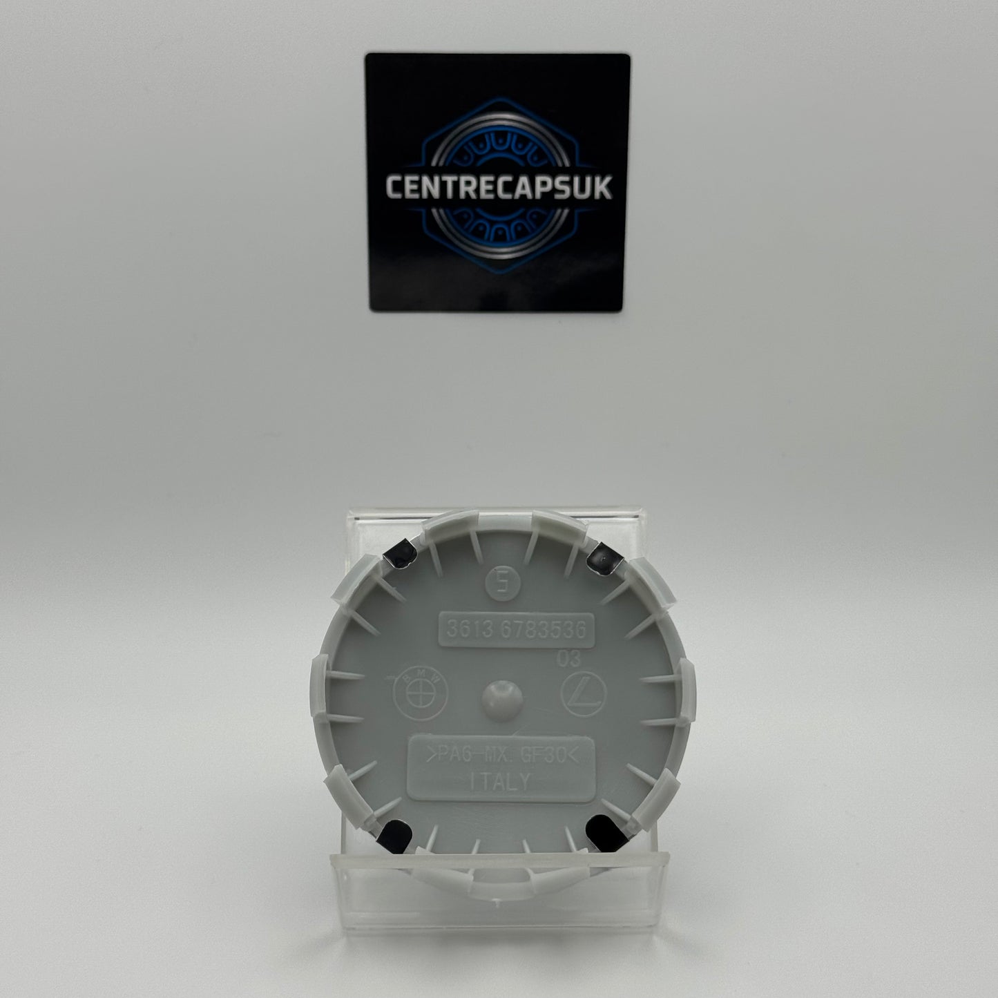 BMW Black & Blue Centre Caps 68mm - Set of 4