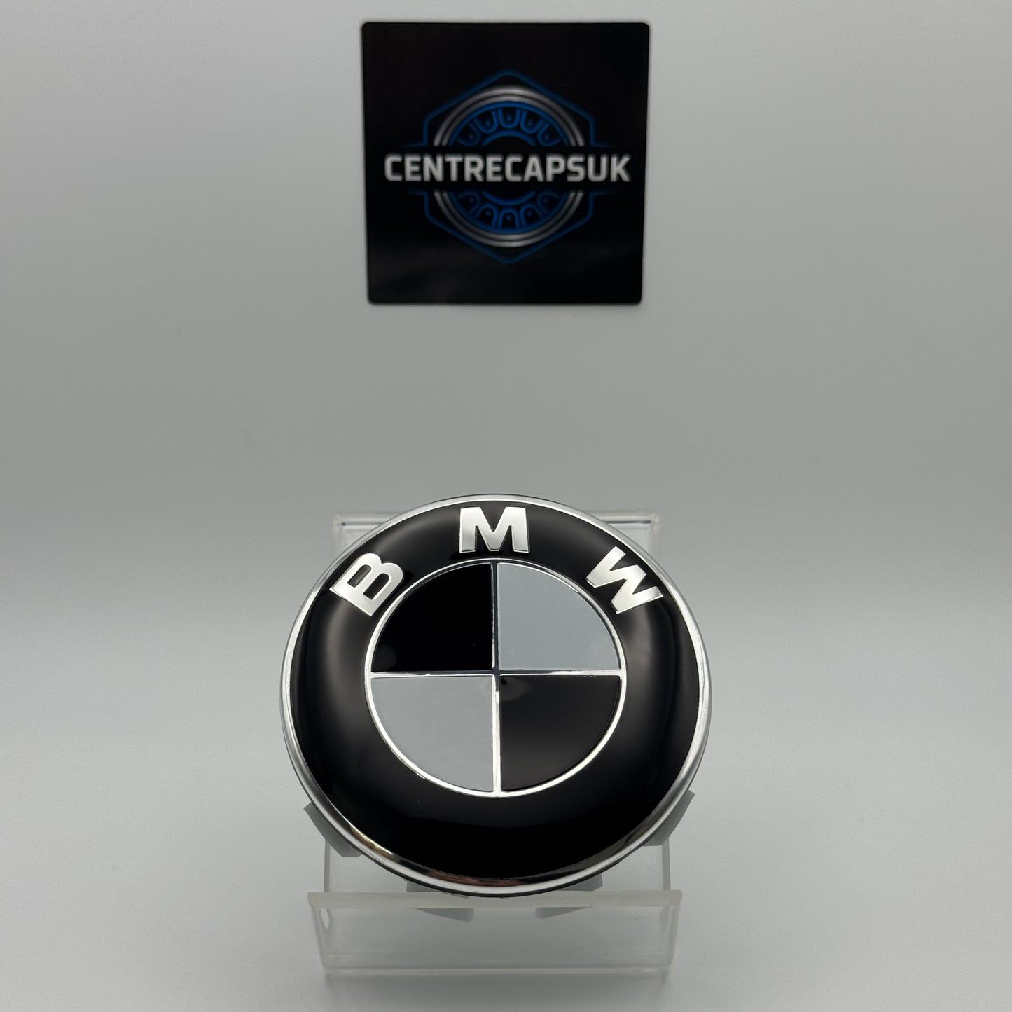 BMW Black & White Centre Caps 68mm - Set of 4