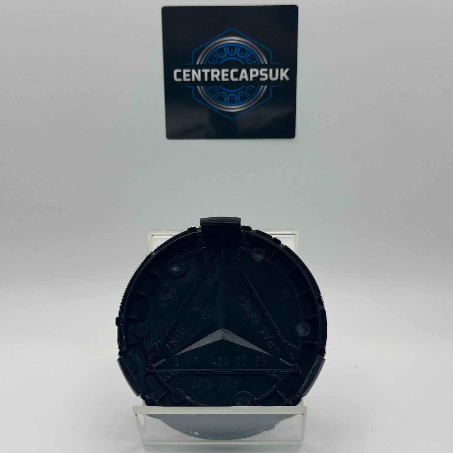Mercedes-Benz Blue & Chrome Centre Caps 75mm - Set of 4