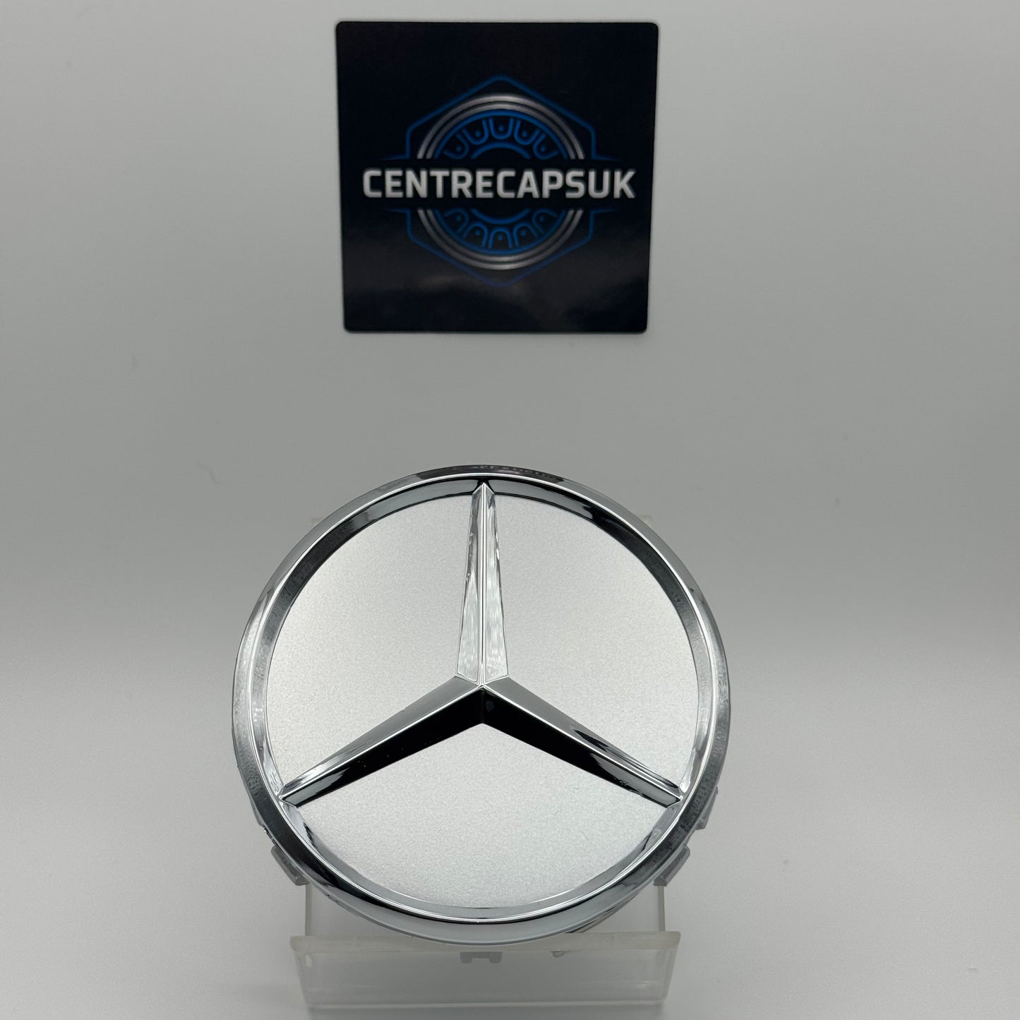 Mercedes-Benz Silver Centre Caps 75mm - Set of 4