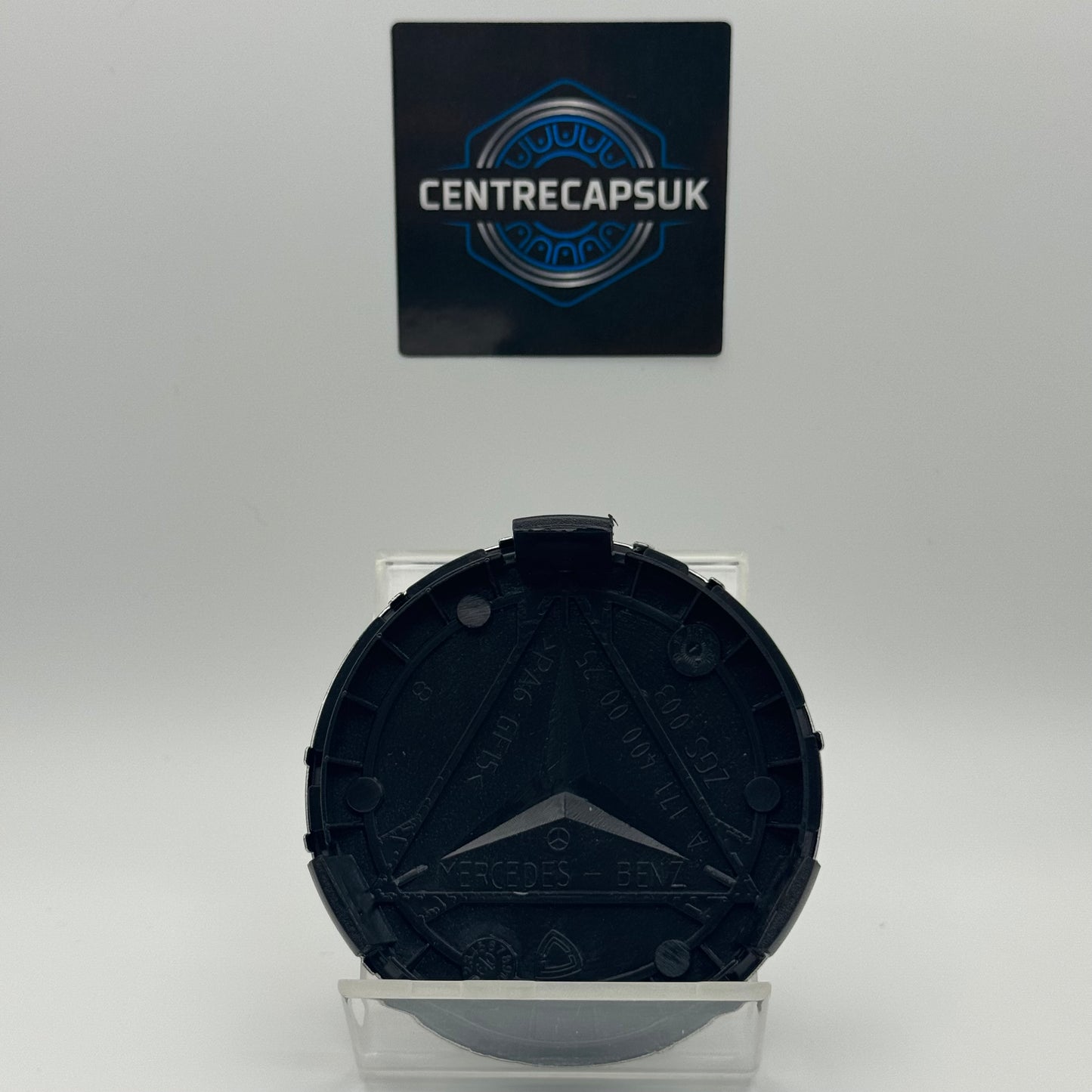 Mercedes-Benz Chrome & Black Centre Caps 75mm - Set of 4