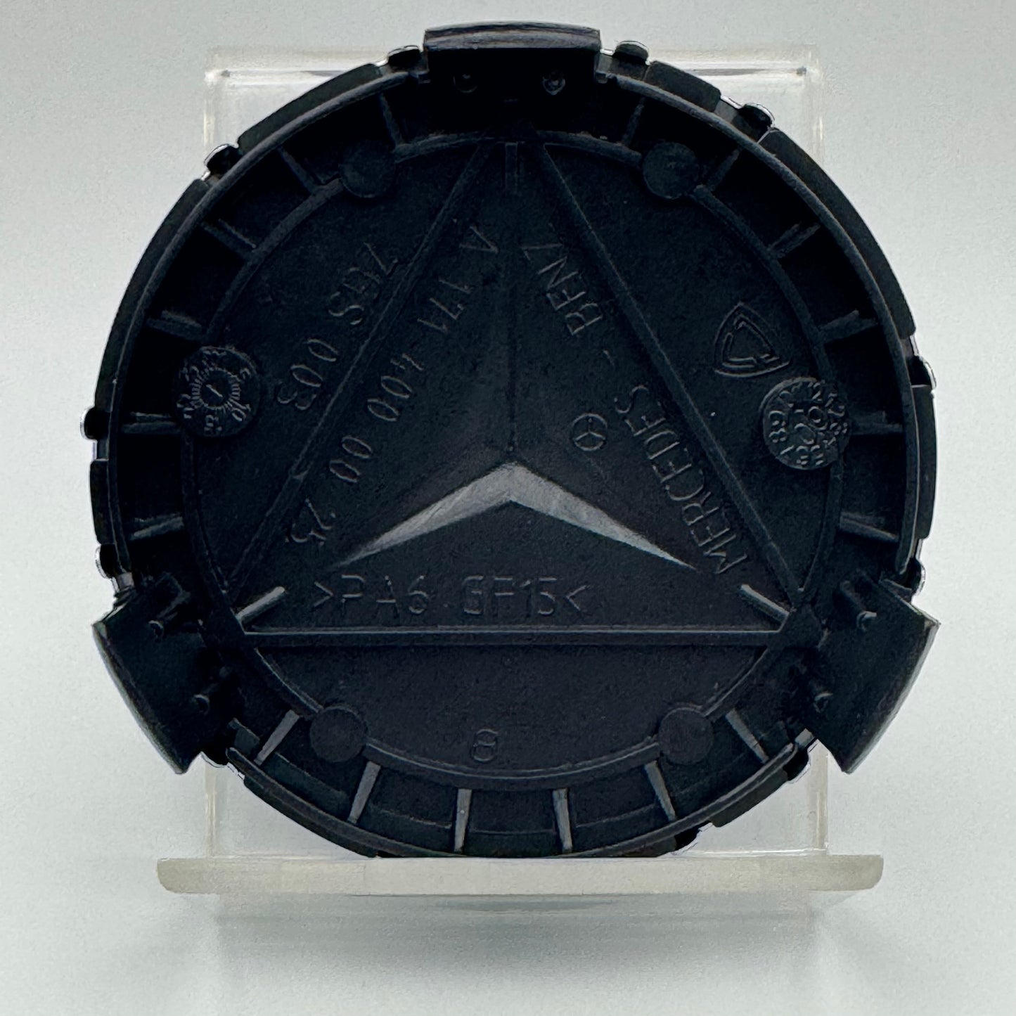 Mercedes-Benz Black & Chrome Centre Caps 75mm - Set of 4