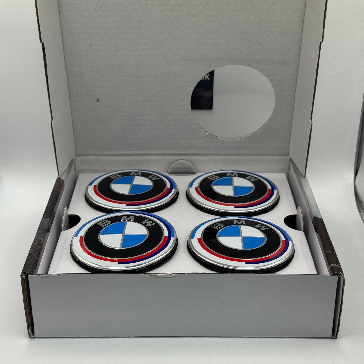 BMW 50th Anniversary Floating Centre Caps 68mm - Set of 4