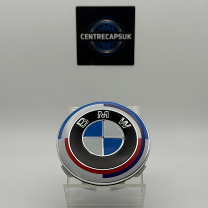 BMW 50th Anniversary Centre Caps 68mm - Set of 4