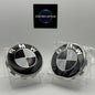 BMW Black & White Centre Caps 68mm - Set of 4