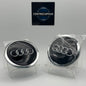 Audi Black & Chrome Centre Caps 69mm - Set of 4