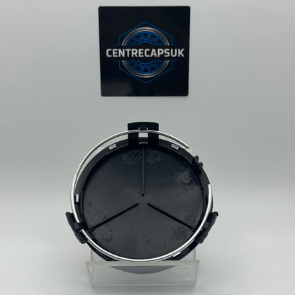 Mercedes-Benz Matt Black Centre Caps 75mm - Set of 4