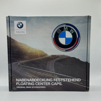 BMW 50th Anniversary Floating Centre Caps 68mm - Set of 4